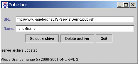 Success of Web archive publish